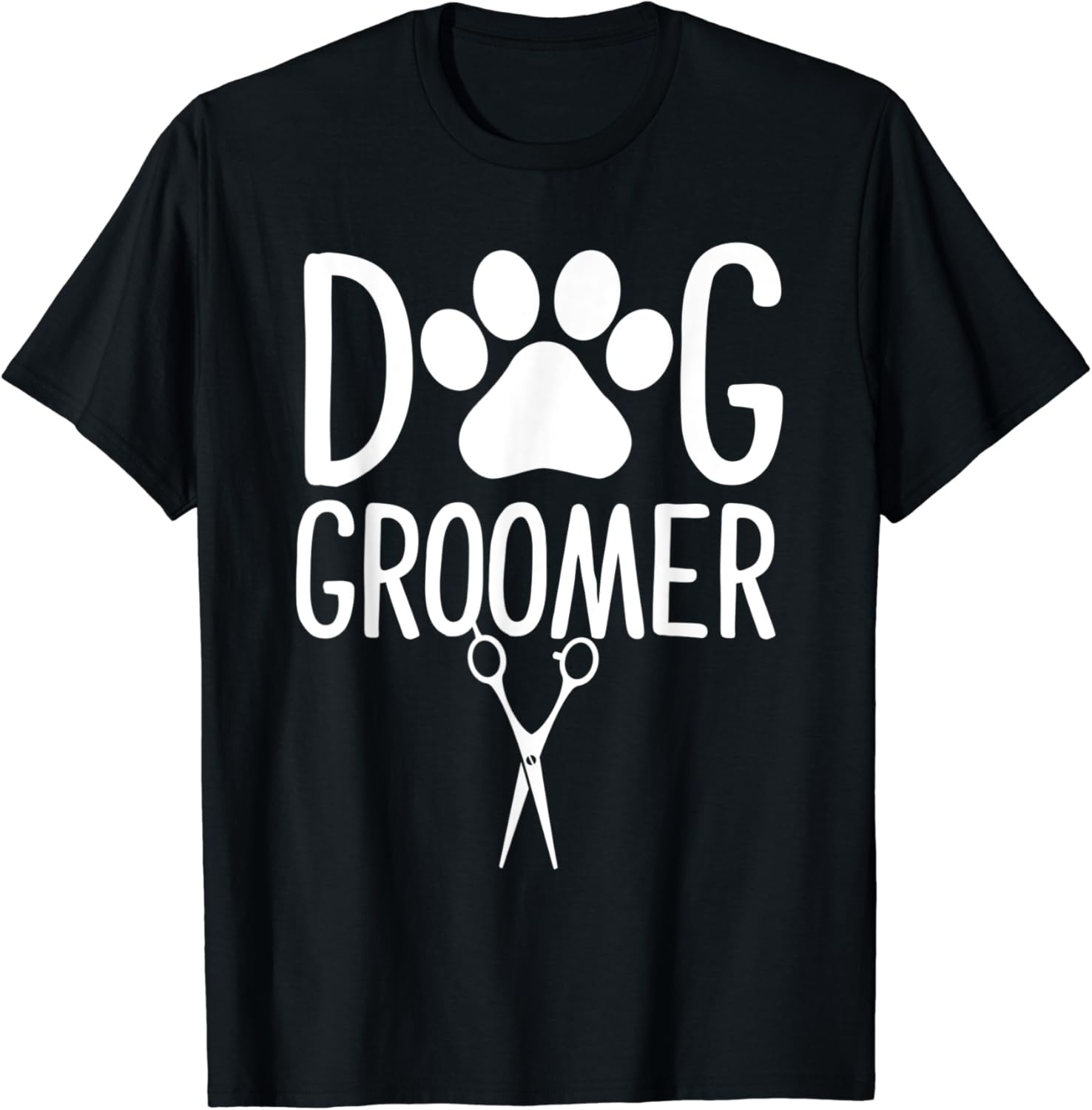 Funny Dog Groomer Christmas TShirt Women Animal Paw Gifts